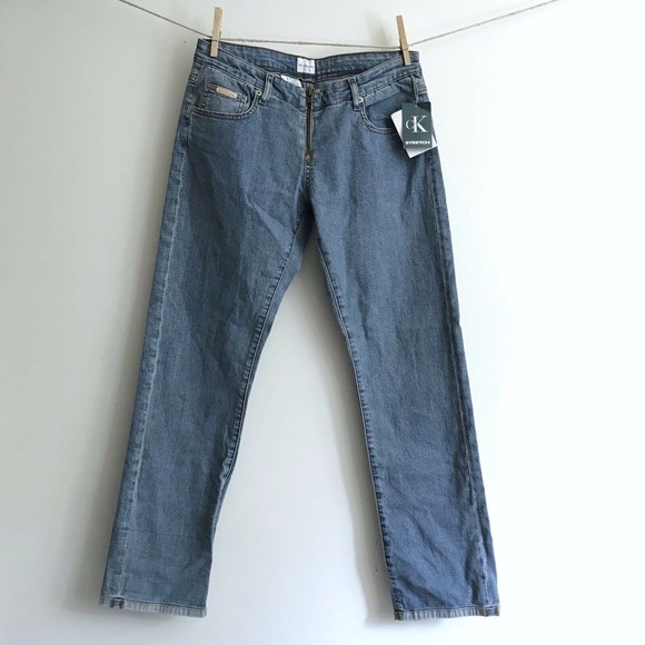 New Old Stock Calvin Klein Jeans Calvin Boot Ankle Straight Leg Size 9‎ - Picture 1 of 11